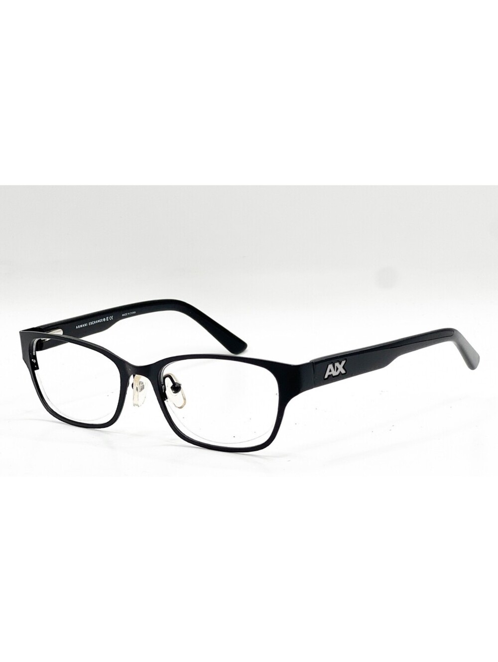 Armani Exchange Ax 1013 6053 Satin Black/Black Authentic Eyeglasses 50-18-135